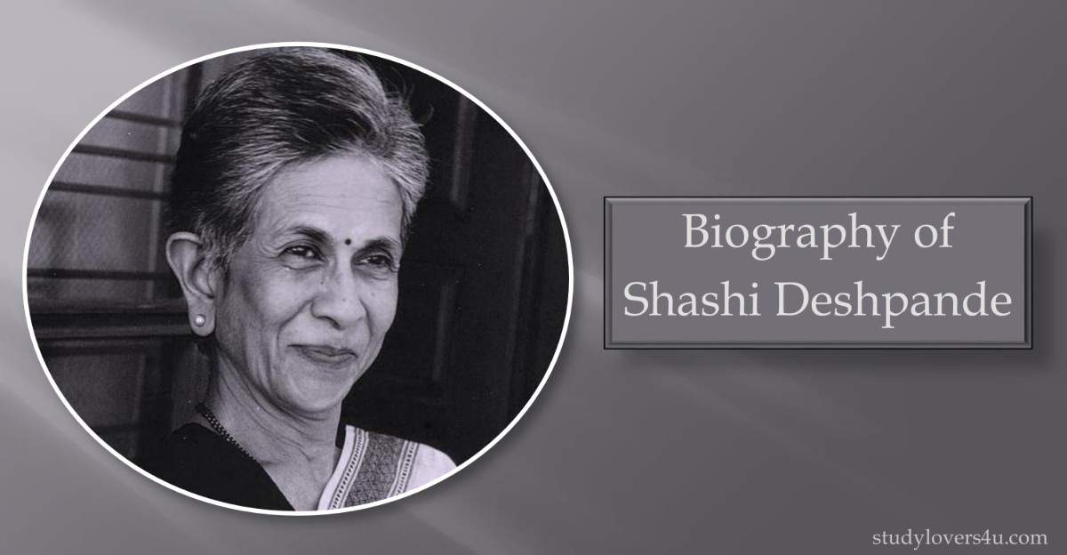 Indian author Shashi Deshpande's outlook with small hair and happy face in saree